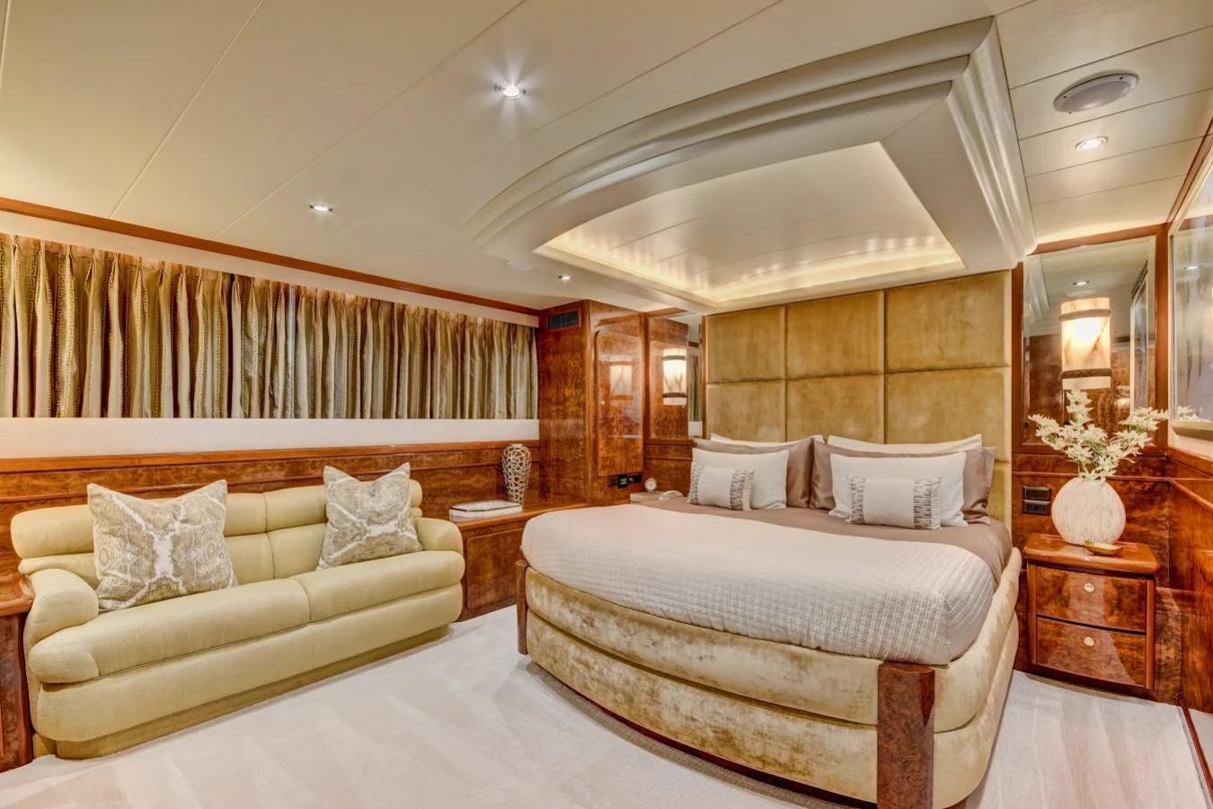 Marbella yacht interior master stateroom